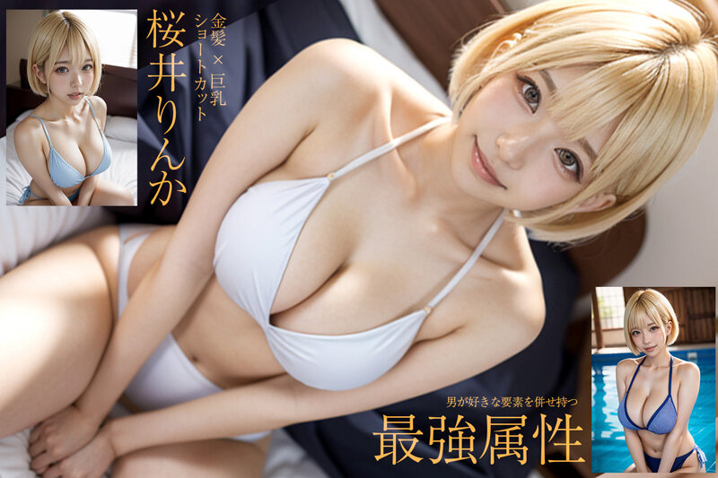 【新人AI】正統派美少女スター誕生 金髪Hcup 桜井りんか_関連動画